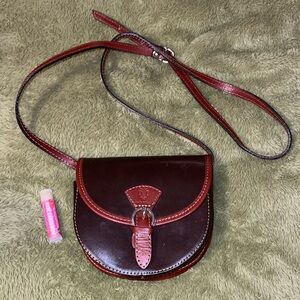 Tiny leather purse made in Italy